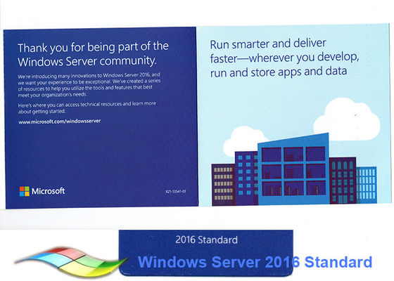 Çin Tam Sürüm Win Server 2016 Standard 64bit Microsoft Server 2016 R2 Tedarikçi